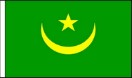 Mauritania Hand Waving Flags